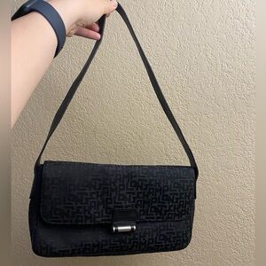 Longchamp fabric print vintage shoulder bag good condition